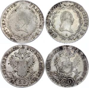 KM# 2143; Silver; Franz I