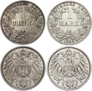 KM# 14; Silver; Wilhelm II; XF