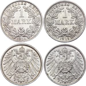 KM# 14; Silver; Wilhelm II; UNC