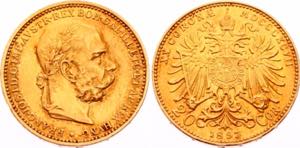 KM# 2806; Gold (.900) 6.78g 21mm; Franz ... 