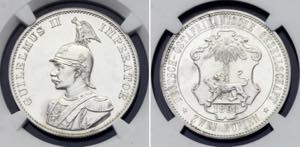 KM# 5; Schön# 5; Wilhelm II. Silver; Proof. ... 