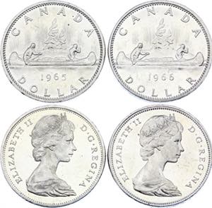 KM# 64.1; Silver; Elizabeth II; AUNC-UNC