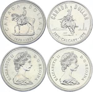 KM# 83 & 97; Silver; Elizabeth II; UNC