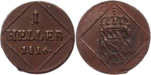 KM# 679; Copper 0.66g.; Maximilian IV ... 