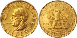 X# MB160; Gold (868) 14,93g.; Adolf Hitler; ... 
