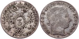 KM# 2191; Silver 1,69g.; Ferdinand I; VF-XF