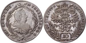 KM# 1862; Silver 3.78g.; Maria Theresa; ... 