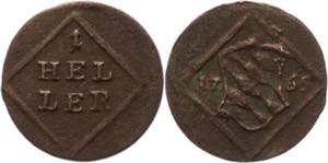 KM# 521; Copper 0.53g.; Maximilian III ... 