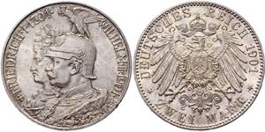 KM# 525; Silver 11,10g.; Wilhelm II; 200th ... 