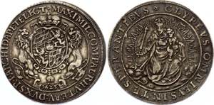 German States Bavaria Thaler 1625 Maximilian ... 