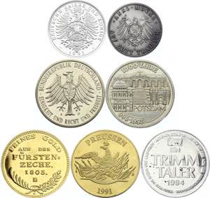 Germany Lot of 7 Medals With Silver; Various ... 