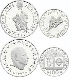 Yugoslavia & Norway Lot of 2 Coins 1982 - ... 