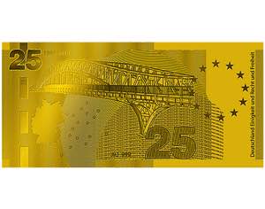 Germany - FRG Gold Banknote 25 Years of ... 