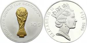Fiji 10 Dollar 2005 KM# 263; Silver (.999) ... 