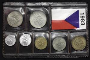Czechoslovakia Annual Coins Set 1983 5 10 20 ... 