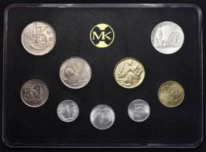 Czechoslovakia Annual Coins Set 1991 5 10 20 ... 