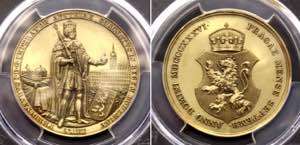 Austria 4-1/2 Ducats Medal 1836 Coronation ... 