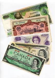 World Lot of 5 Notes ... 