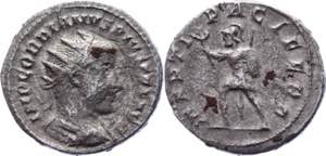 Roman Empire AR Antoninianus Gordian III 242 ... 