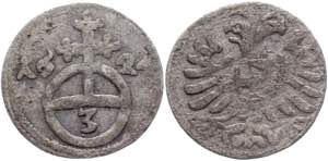 Austria 3 Pfennig 1624 Breslau Herinek# ... 