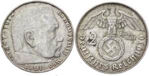 Germany - Third Reich 2 Reichsmark 1936 J ... 