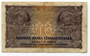 Czechoslovakia 10 Korun 1927 P# 20a