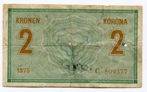 Austria 2 Kronen 1914 P# 17b