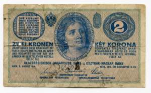 Austria 2 Kronen 1914 P# ... 