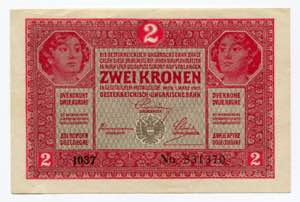 Austria 2 Kronen 1917 P# ... 