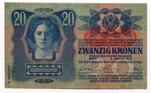 Austria 20 Kronen 1913 P# 53a: UNC