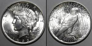 United States 1 Dollar 1922 КМ# 150; ... 