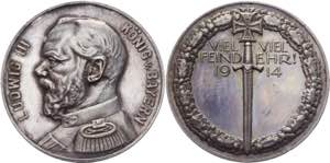 Germany - Empire Silver Medal Ludwig II ... 