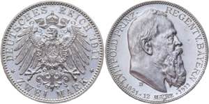 Germany - Empire Bavaria 2 Mark 1911 D Proof ... 