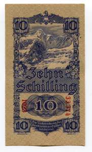 Austria 10 Schilling 1945 P# 114; AUNC