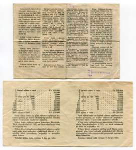 Czechoslovakia 2-5 Korun Lottery Tickets ... 
