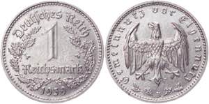 Germany - Third Reich 1 Reichsmark 1939 B ... 