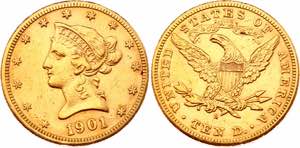 United States 10 Dollars 1901 S KM# 102; ... 