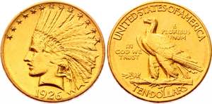 United States 10 Dollars 1926 KM# 130; Gold ... 