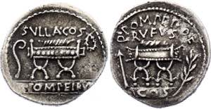 Roman Republic Q. Pompeius Rufus AR Denarius ... 