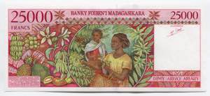 Madagascar 25000 Francs 1998 P# 82; № A ... 