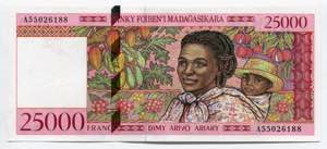 Madagascar 25000 Francs ... 