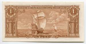 Uruguay 1 Peso 1939 P# 35b; № 15120158; UNC