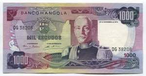 Angola 1000 Escudos 1972 ... 