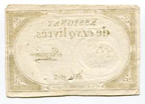 France 5 Livres 1793 P# A76; # 3675