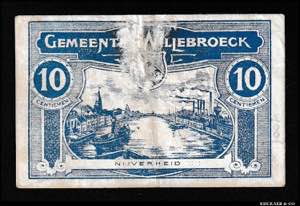 Belgium Willebroeck 10 Centimes 1918 VF