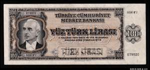 Turkey 100 Lirasi 1942 - ... 