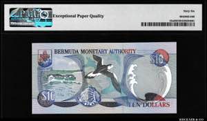 Bermuda 10 Dollars 2000 PMG 66 EPQ P# 52a; ... 