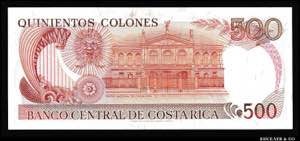 Costa Rica 500 Colones 1989 P# 255; UNC