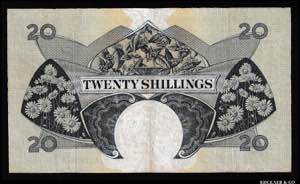 East Africa 20 Shillings 1958 - 1962 P# 39; ... 