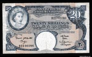 East Africa 20 Shillings ... 